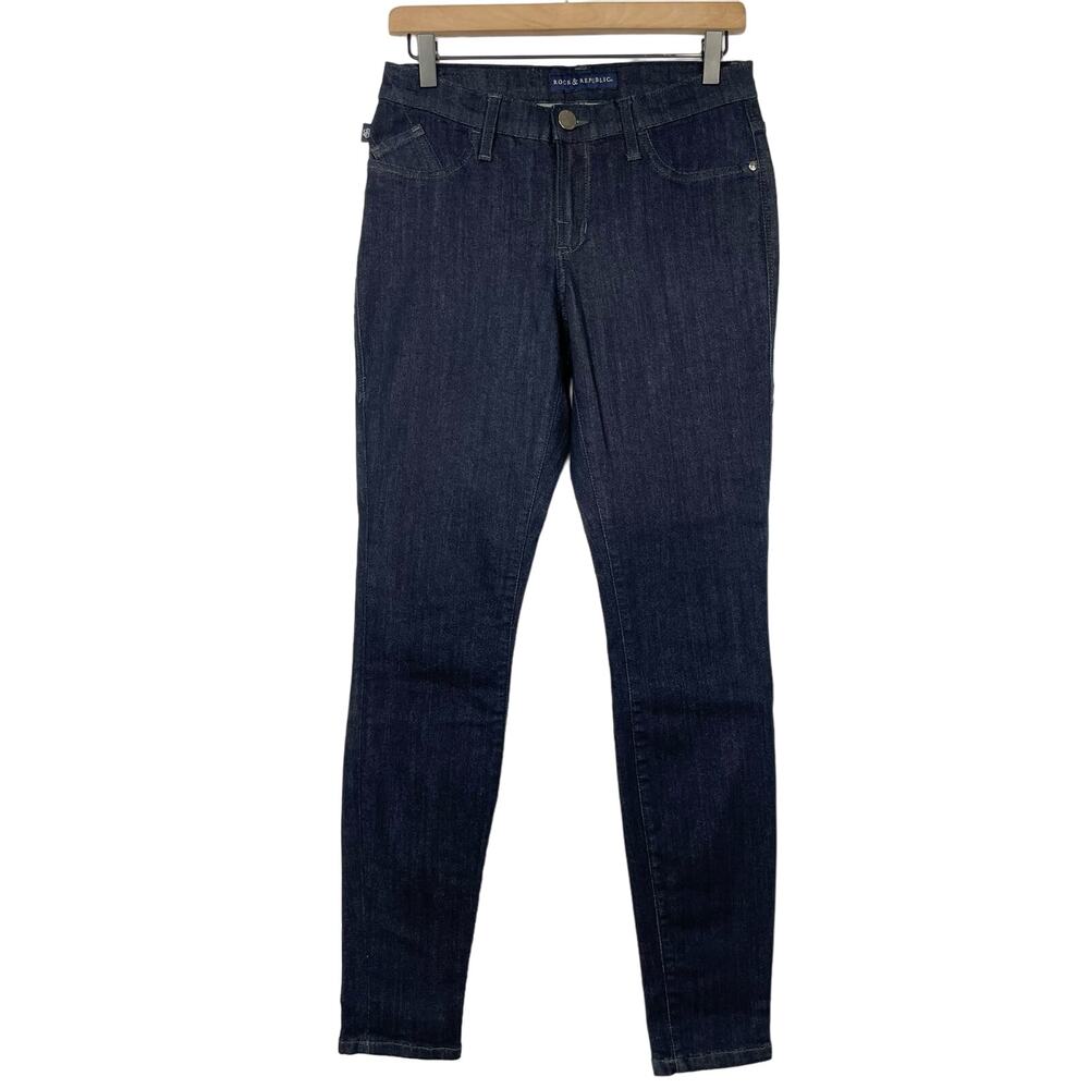 Rock and Republic | Kashmiere High Rise Dark Wash Full Length Skinny Jeans